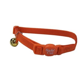 Cat Collar, Adjustable Breakaway, Orange, 3 8 x 12-In. For Discount