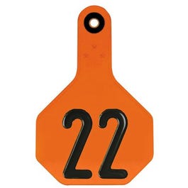 All American Livestock Tag, Numbered, Medium, Orange, 25-Pk. For Sale