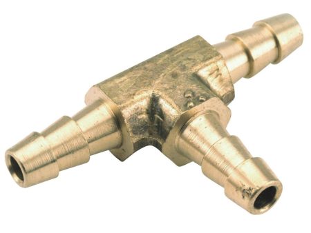 Anderson Metals 3 8 In. ID Brass Hose Barb Insert Tee Hot on Sale