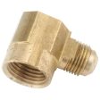 Anderson Metals 3 8 In. x 3 4 In. 90 deg Female Flare Brass Elbow Online