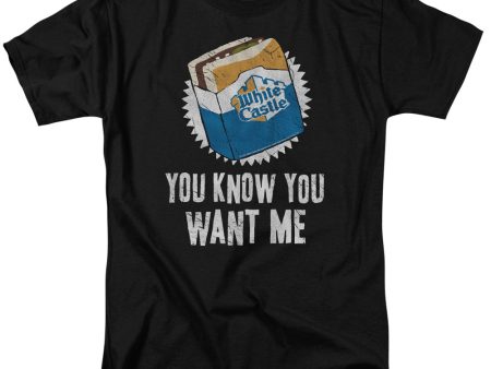 WHITE CASTLE : WANT ME S\S ADULT 100% COTTON 18\1 T-SHIRT Black 2X Supply