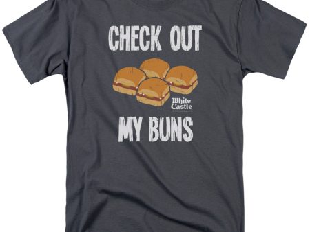 WHITE CASTLE : MY BUNS S\S ADULT 100% COTTON 18\1 T-SHIRT CHARCOAL SM Discount