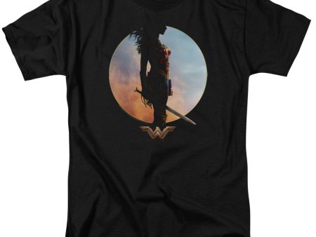 WONDER WOMAN MOVIE : WISDOM AND WONDER S\S ADULT 100% COTTON 18\1 T-SHIRT Black 3X For Discount